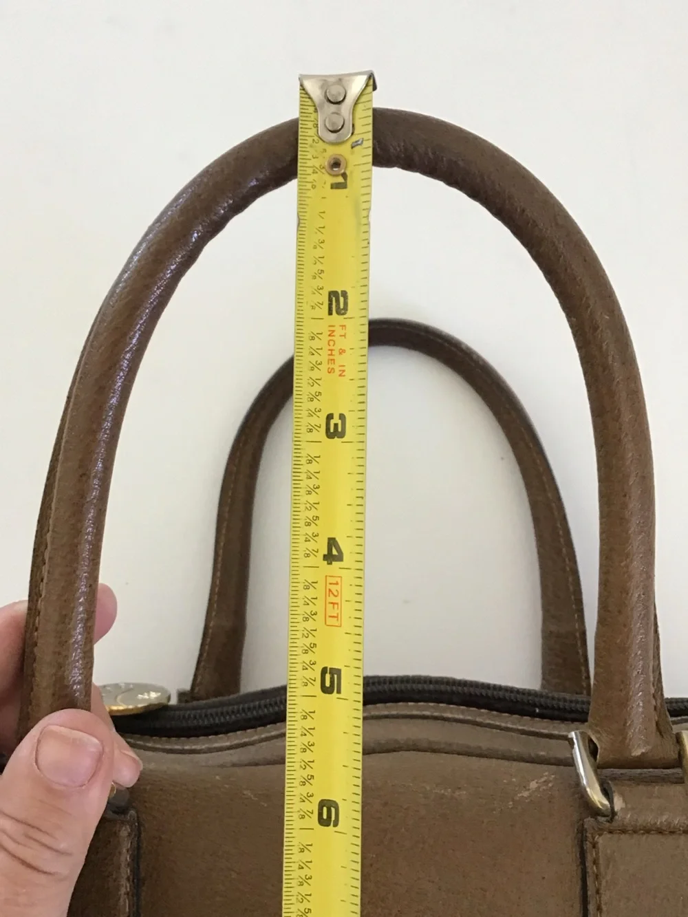 Vintage Gucci Plus Brown Leather Satchel Handbag Italy - Picture 14 of 16